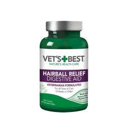 维倍思VET'S BEST绿十字美国猫草片化毛膏进口猫咪化毛球片成猫全猫宠物吐毛球60片