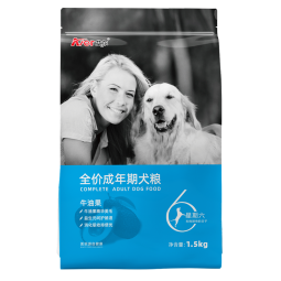 艾尔（Aier）狗粮 牛油果美毛泰迪金毛星期六犬粮 牛油果美毛成犬粮1.5kg3斤