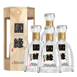 国缘4开 四开 【酒厂直销】今世缘 42度白酒 42度 500mL 4瓶 4代整箱