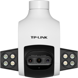 TP-LINK 升级三镜头变焦室外全彩监控摄像头智能无线网络摄像机 wifi手机远程监控 300万高清防水IPC636