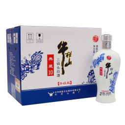 牛栏山二锅头 典藏10 清香型 白酒 52度 500ml*6瓶 整箱装（光瓶酒）