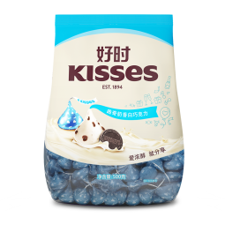 好时之吻 Kisses 曲奇奶香脆乐多 500g 袋装 伴手礼 礼物 喜糖 零食  