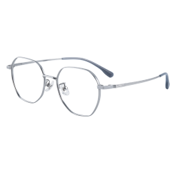 镜邦近视眼镜可做度数时尚变粉变蓝变茶色镜框男超轻TR大黑框显脸瘦 31306黑银 配1.56变茶