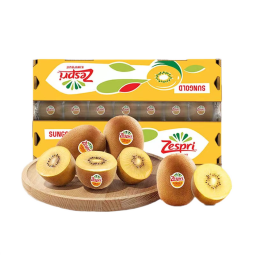 佳沛（zespri）新西兰进口奇异果金果黄心猕猴桃特大果礼盒巨大果彩箱礼盒 12枚礼盒 大果 单果135- 146g