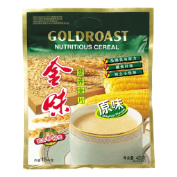 金味营养早餐食品冲泡冲饮即食燕麦片 独立包装 醇香原味420g-15小包