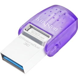 金士顿（Kingston）128GB Type-C USB3.2 Gen1 大容量手机电脑U盘 DTDUO3CG3 双接口设计 读速200MB/s 适用安卓苹果