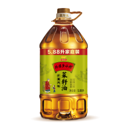 金龙鱼 食用油 非转基因 压榨 外婆乡小榨巴蜀风味菜籽油5.88L