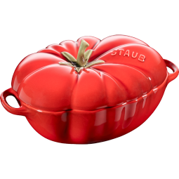 珐宝（staub）陶瓷双耳带盖盅甜品汤碗0.47L番茄盅樱桃红19cm  40511-855