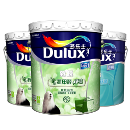 多乐士（Dulux）致悦竹炭抗甲醛五合一净味室内乳胶漆墙面抗菌油漆涂料白色 A8146 54L套装 白漆 不可调色