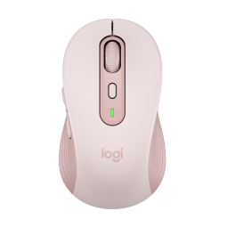 罗技（Logitech）M750M 通用版鼠标 无线鼠标 静音鼠标 对称鼠标 粉色 带Logi Bolt USB接收器