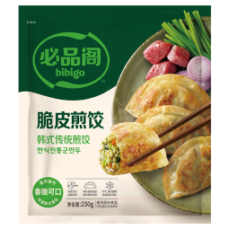 必品阁（bibigo） 饺子包子饭团蒸煎饺速冻早餐速食 脆皮煎饺-韩式烤肉250g