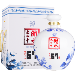 衡水老白干青花大坛 老白干香型白酒 67度 1.6L单瓶 口粮酒 年货送礼