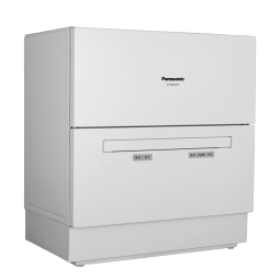 松下（Panasonic）洗碗机台式5套母婴家用小型易安装台面超薄自动刷碗机 25分钟快速洗 双层可移动碗篮 送风烘干 一代NP-K8RWH3R