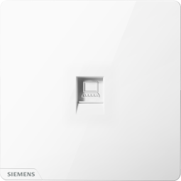 西门子（SIEMENS） 【清单报价】皓彩雅白色无边框大面板 开关插座面板家用暗装86型 电脑插座（超五类）