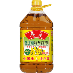 鲁花 食用油 低芥酸特香菜籽油4L  物理压榨