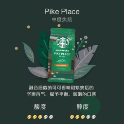 星巴克（Starbucks） 咖啡豆 阿拉比卡进口烘焙派克浓缩咖啡豆 派克咖啡豆200g*2包 25年5月