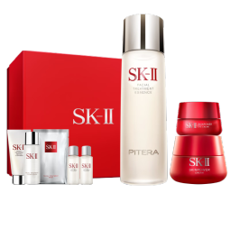 SK-II神仙水230ml+面霜50g+眼霜15g水乳护肤品套装sk2新年礼物skii