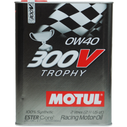 摩特（Motul）酯类全合成机油 300V TROPHY 0W-40 SN 2L/桶 欧洲进口