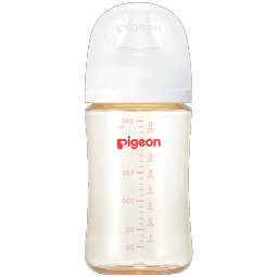 贝亲（Pigeon）新生婴儿 防胀气宽口径PPSU奶瓶 240ml AA192 L号 6个月+