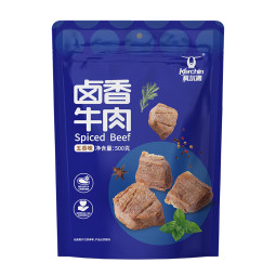 科尔沁 卤香牛肉 五香味500g 休闲零食 风干牛肉干 卤汁牛肉年货礼品