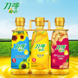 刀唛（Knife）玉米油+花生油+葵花籽油 900ml*3瓶 物理压榨一级食用油 香港品牌