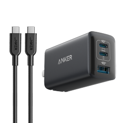 ANKER 安克多口快充头65W氮化镓充电器PD快充iPhone15/16ProMax华为mate60ProMackBook平板笔记本电脑 1.5米苹果15&平板&安卓套装黑