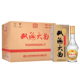 双沟大曲名玻 浓香型白酒 46度480ml*6瓶 整箱装 优质纯粮食酒