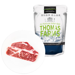 THOMAS FARMS 澳洲安格斯谷饲150天原切上脑牛排200g 牛肉烧烤健身