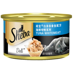 希宝（Sheba）猫罐头猫湿粮sheba猫零食宠物零食罐头 黑罐 精选鲣鱼味 24罐