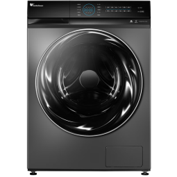 小天鹅（LittleSwan）滚筒洗衣机全自动 超微净泡水魔方 洗烘一体 物理去渍 超薄10公斤 TD100RFTEC-T50C