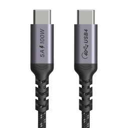 酷乐炫 USB4数据连接线40G兼容雷电3/4双头type-c传输线 8K苹果华为视频投屏线 1米 USB4数据线 C直C直 40G