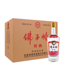 迎驾贡酒 佛子岭特曲 浓香型白酒 42度 750ml*6瓶 整箱装 粮食酒   