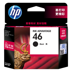 惠普（HP）46原装黑色墨盒 适用hp deskjet 2020hc/2520hc/2529/2029/4729打印机