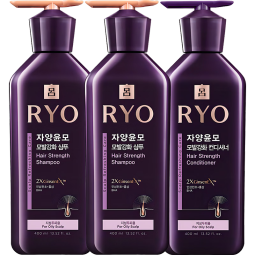 吕（Ryo）紫吕强韧蓬松洗发水护发素控油洗护套装 洗400ml*2+护400ml