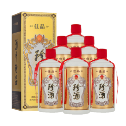 珍酒 佳品经典 酱香型白酒 53度 500ml*6瓶 整箱装  口粮酒大曲坤沙