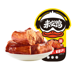 来伊份 来吃鸭卤鸭脖香辣味125g 独立小包装卤味熟食休闲零食即食小吃
