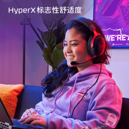 极度未知（HYPERX）Cloud Ⅲ 飓风3有线黑红 DTS音效 53mm驱动单元电竞头戴式游戏耳机 适配三角洲行动