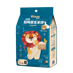 禾泱泱婴幼儿米饼原味50g(32片)  稻鸭原生高钙五一出游宝宝零食6月+