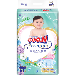 大王（GOO.N）【品牌直供 安心品质】花信风纸尿裤新生儿夏日超薄透气尿不湿 纸尿裤 M66男女宝通用(6-11KG)