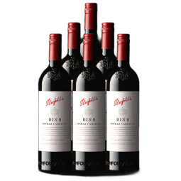 奔富（Penfolds） BIN8设拉子赤霞珠红葡萄酒 750ml*6瓶原箱装 澳洲进口（螺旋盖）
