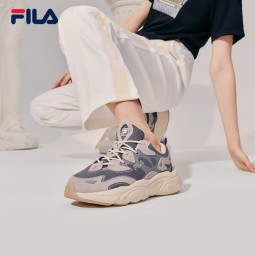 FILA斐乐女鞋跑步鞋情侣同款老爹鞋MARS火星鞋男鞋休闲运动鞋 【女款】烟灰/鸽子灰-FD 36.5