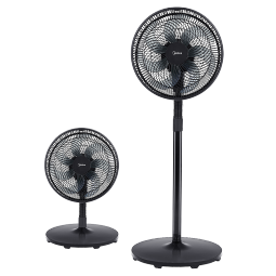 美的（Midea）【超级单品】七叶轻音立式电风扇家用柔风落地扇台式桌面小型风扇大风量节能摇头宿舍电扇 SAF30AB