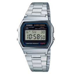 卡西欧（CASIO）男表小金表小方块情侣运动学生男女电子表 送礼物A158WA-1D