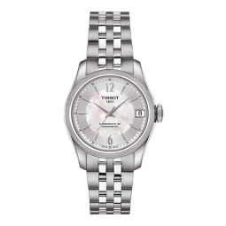天梭（TISSOT）瑞士手表 宝环系列腕表 机械女表 母亲节礼物T108.208.11.117.00
