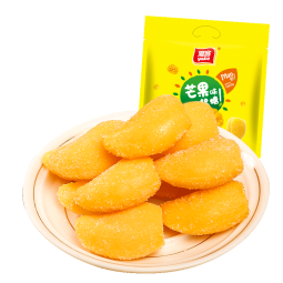 雅客 芒果味软糖喜糖qq糖年货节日零食水果儿童糖果500g（约50颗糖）