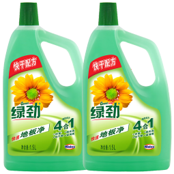 绿劲地板净地板清洁剂 木地板瓷砖大理石等多场景适用 1.5L*2瓶
