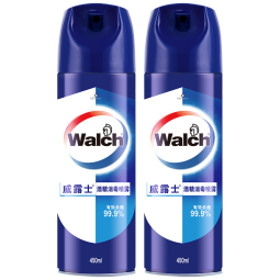 威露士酒精喷雾消毒液450ml*2瓶 家居多用途消毒杀菌 鞋子除臭衣物去味 30秒快速杀菌