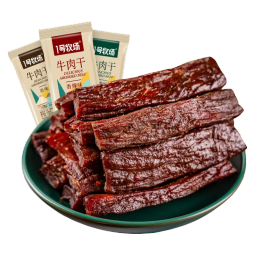 1号牧场 手撕风干牛肉干内蒙古特产风干牛肉干独立包装肉干肉脯 手撕【五香】500g 散装称重(毛重)