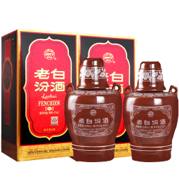 汾酒山西 汾酒 杏花村酒 老白汾10 清香型白酒 53度 475mL 2瓶