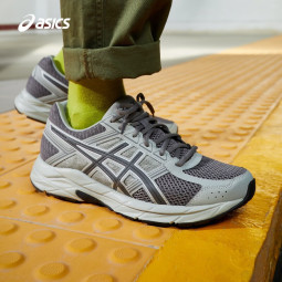 亚瑟士ASICS男鞋缓震运动鞋网面跑鞋舒适透气跑步鞋百搭 GEL-CONTEND 4 灰色/深灰色 42.5